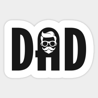 Dad Font Icon Logo Sticker